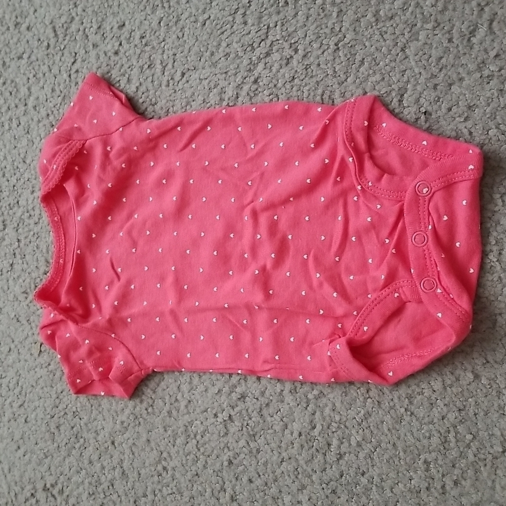 Carter's Baby Girl's Heart Shape Spots Onesie